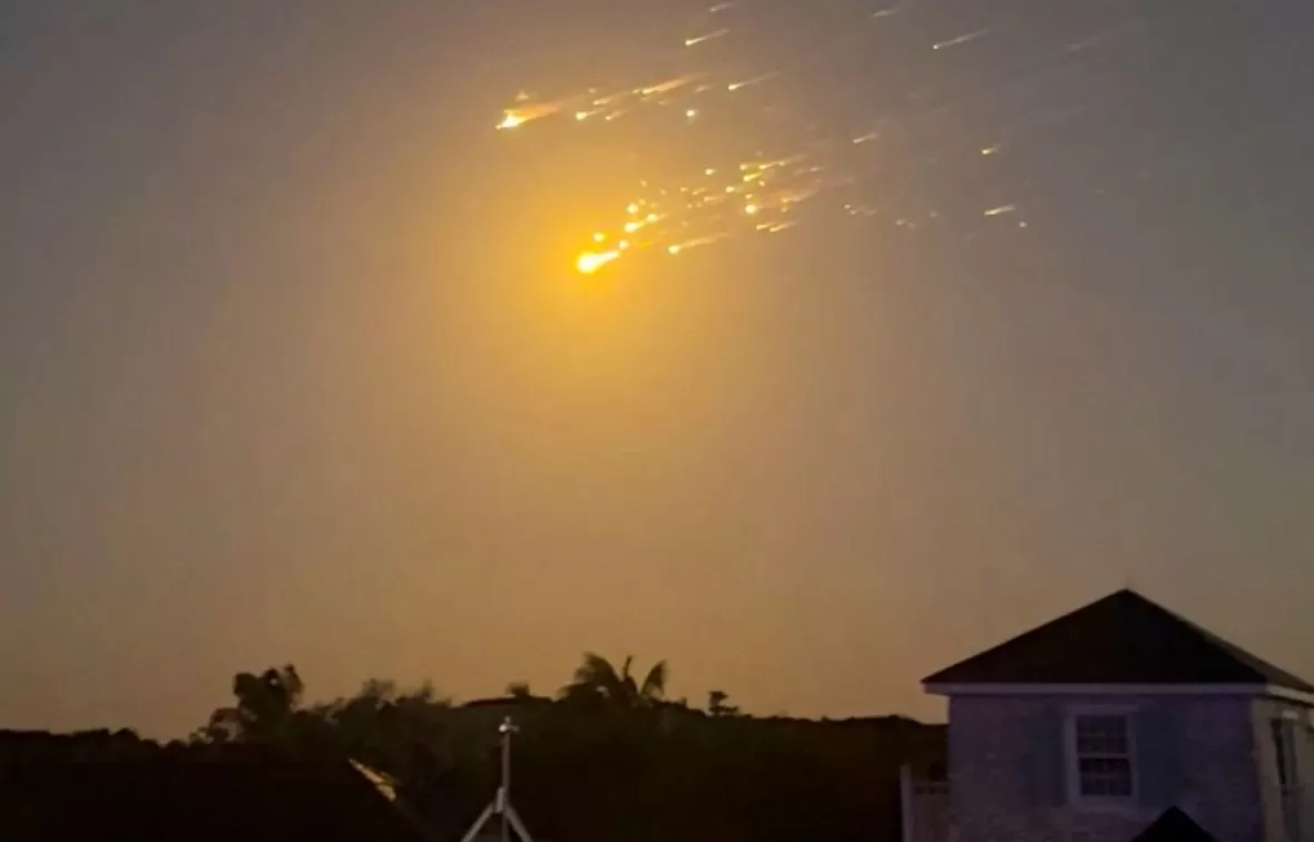 Обломки космического корабля Starship / Фото из соцсетей