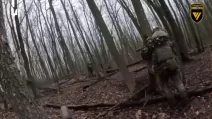 Зачистка ворожих позицій на Курщині / Скриншот