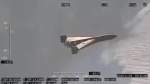 Screenshot of the video of the interception and downing of the ‘Shahed’ by a Mi-8 helicopter of the Army Aviation of the Armed Forces of Ukraine. December 2024