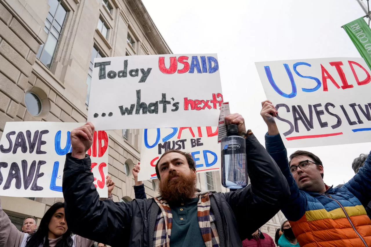Протест против закрытия USAID / Фото: Reuters
