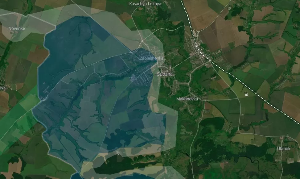 Суджа на карті DeepState станом на 12 березня 2025 року