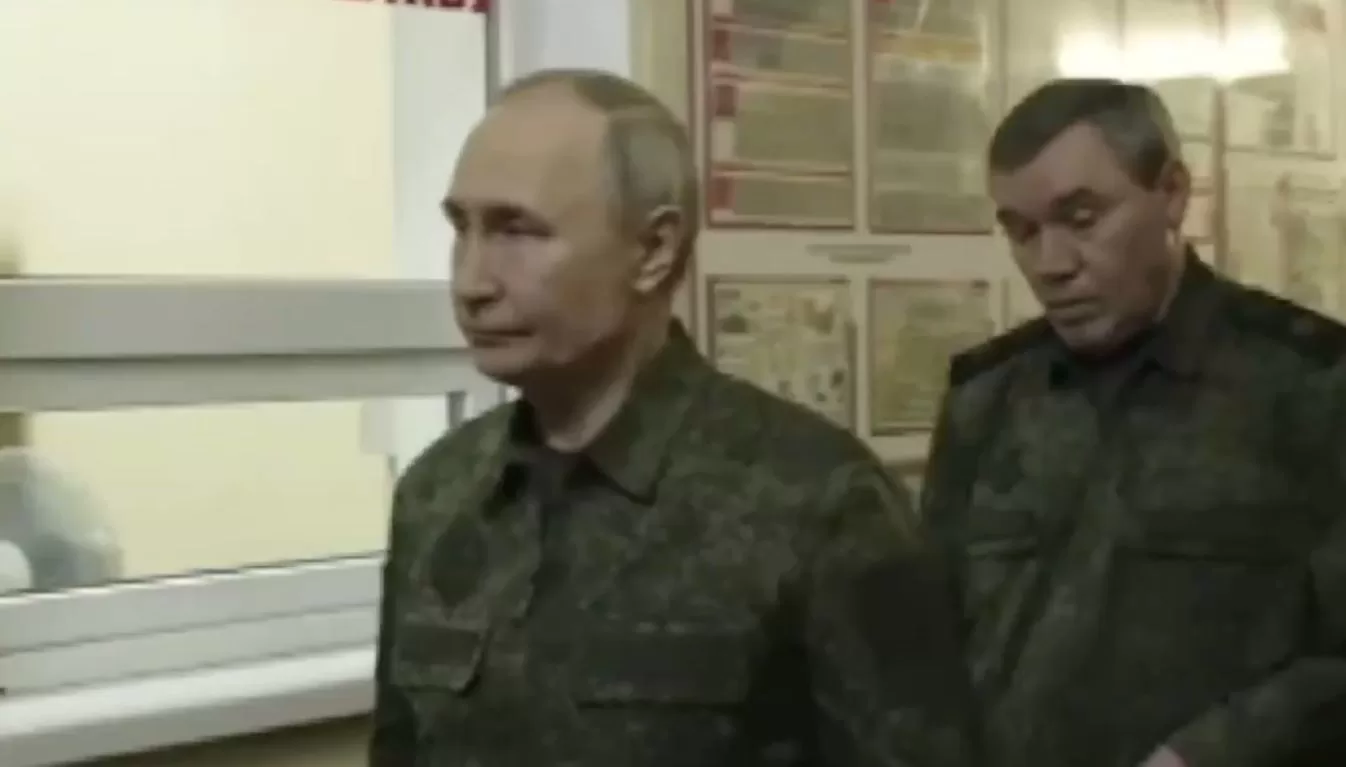 Володимир Путін В Курській області / Кадр з відео