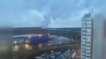 Пожежа у Підмосков'ї через атаку БпЛА / Фото: РосЗМІ