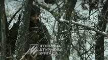 Третя штурмова дроном захопила в полон окупанта / Скриншот