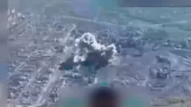 The moment of the attack on the area where Russian troops were concentrated in Toretsk / Video screenshot