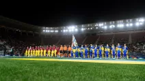 Сборные Бельгии и Украины перед первым матчем плей-офф Лиги наций-2024/25. 20 марта 2025 года / Фото УАФ
