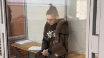 Підозрювана у продажі новонародженої доньки жителька Харкова  у суді, 14 лютого 2025 / Фото Суспільне Харків