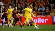 One of the moments of the Belgium-Ukraine match / Photo by UAF