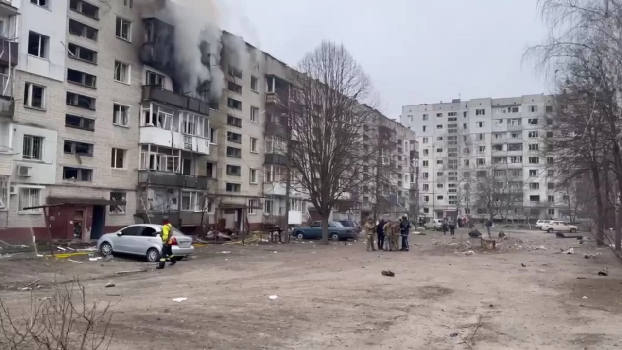 Последствия российского удара по Сумам / Кадр из видео