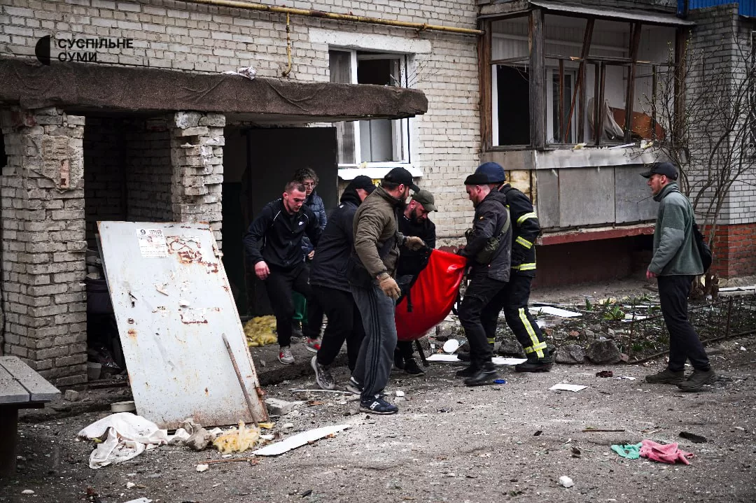 Последствия российской атаки, Сумы, 24 марта, 2025 / Фото: Суспільне