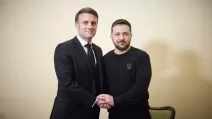 Президенты Украины и Франции Владимир Зеленский и Эммануэль Макрон / Фото: Офис президента
