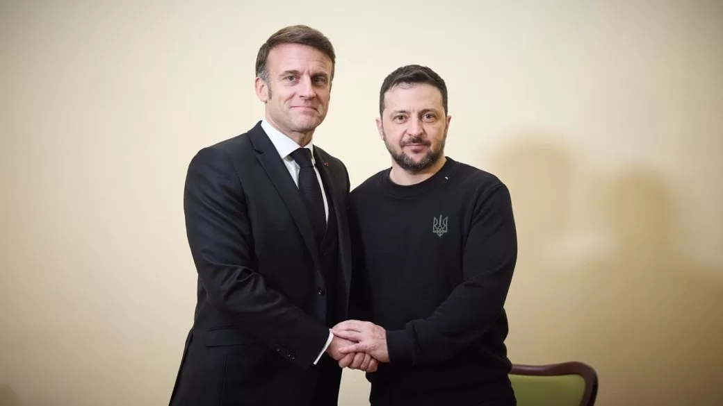 Президенты Украины и Франции Владимир Зеленский и Эммануэль Макрон / Фото: Офис президента