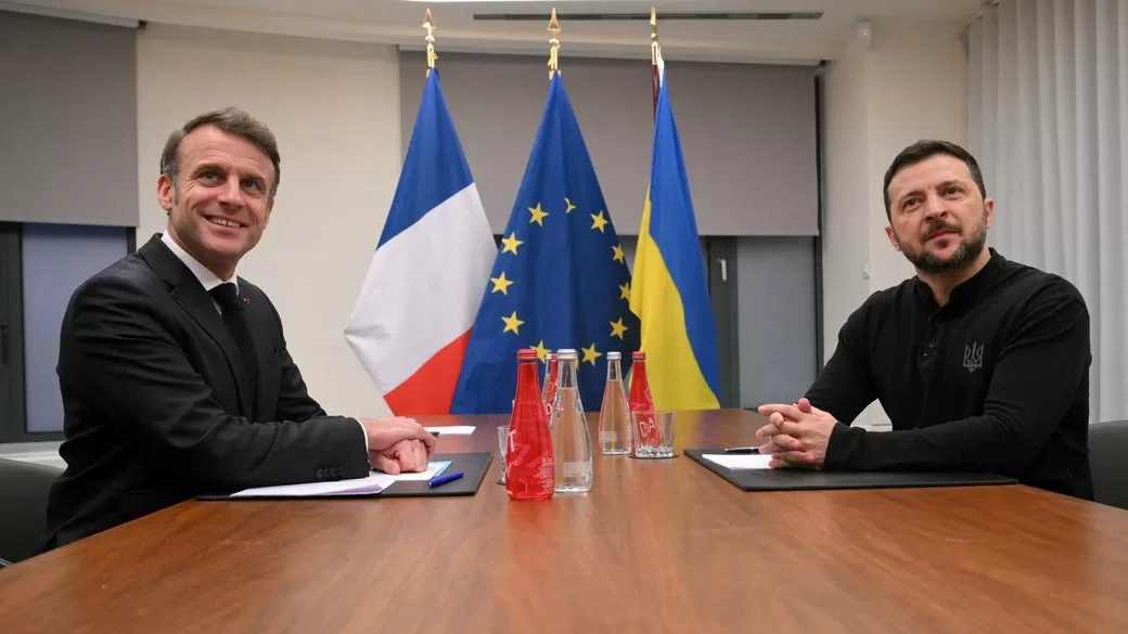 Президент Франции Эммануэль Макрон и президент Украины Владимир Зеленский / Фото: REUTERS