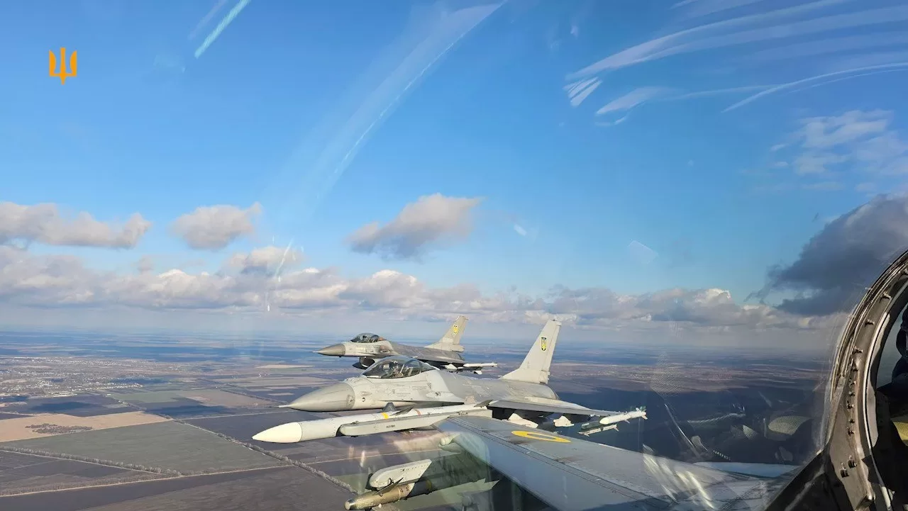 Українські винищувачі F-16 / Кадр з відео