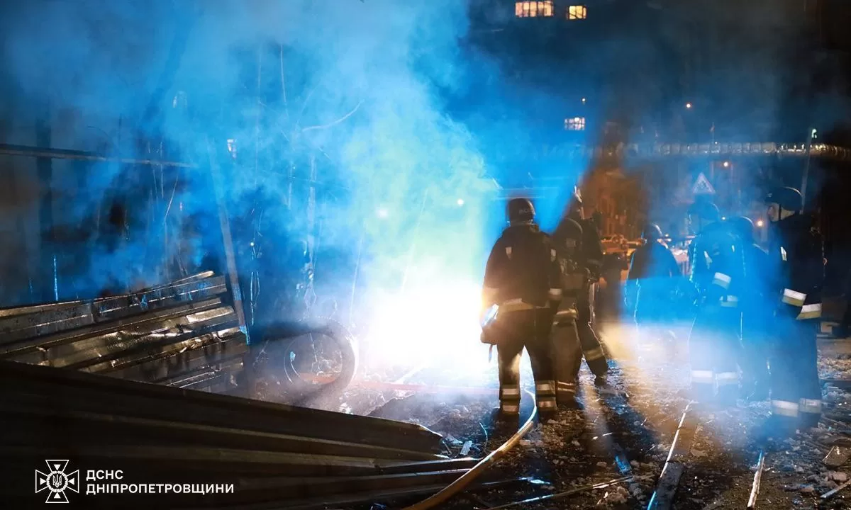 Consequences of the shelling of Dnipro / Photo: SES