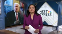 Скриншот эфира программы Meet the press на NBC