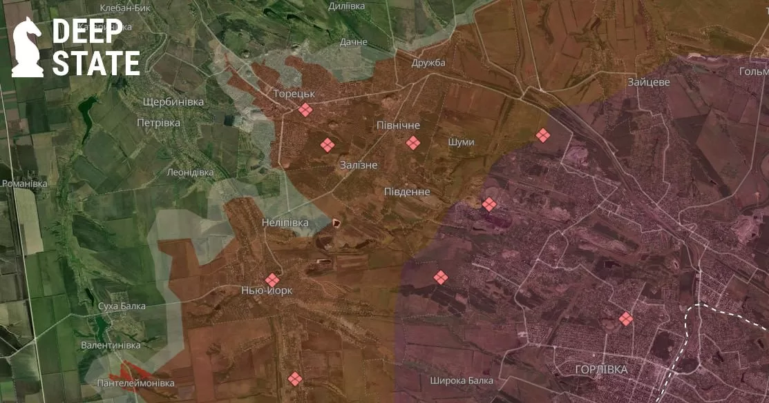 Map of the combat zone / DeepState