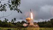 The launch of an Iskander cruise missile. Illustrative photo / Photo from open sources