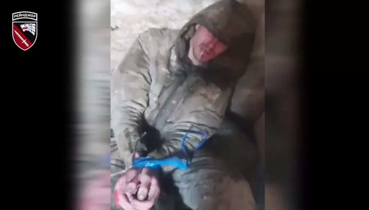 Російський полонений на Сумщині / Скриншот