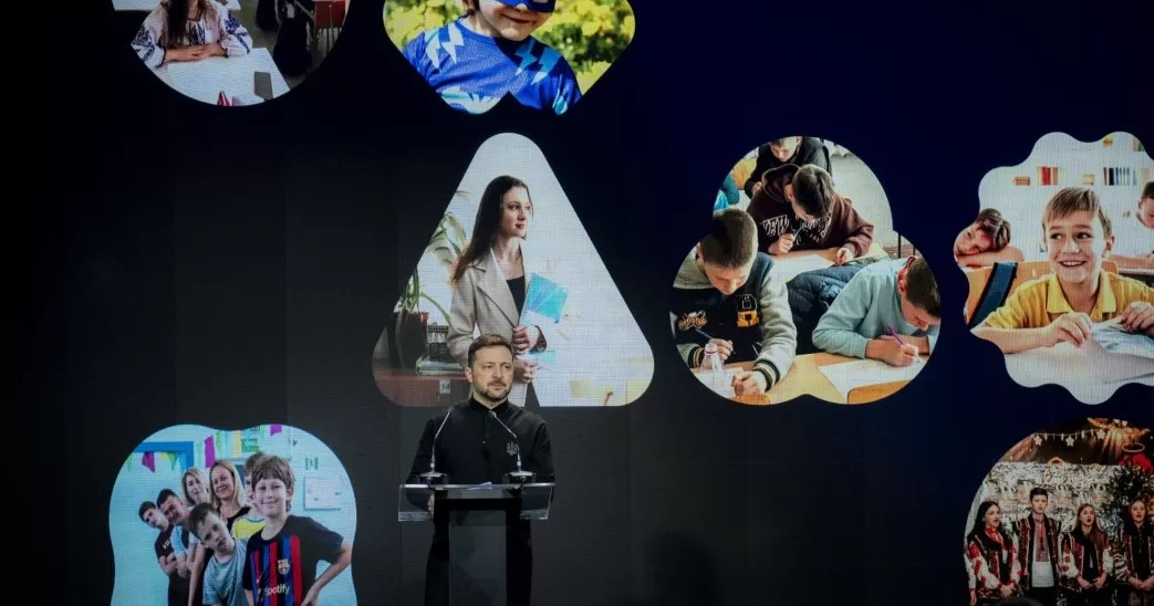 Володимир Зеленський під час презентації нового функціоналу застосунку “Мрія” / Фото Офіс президента