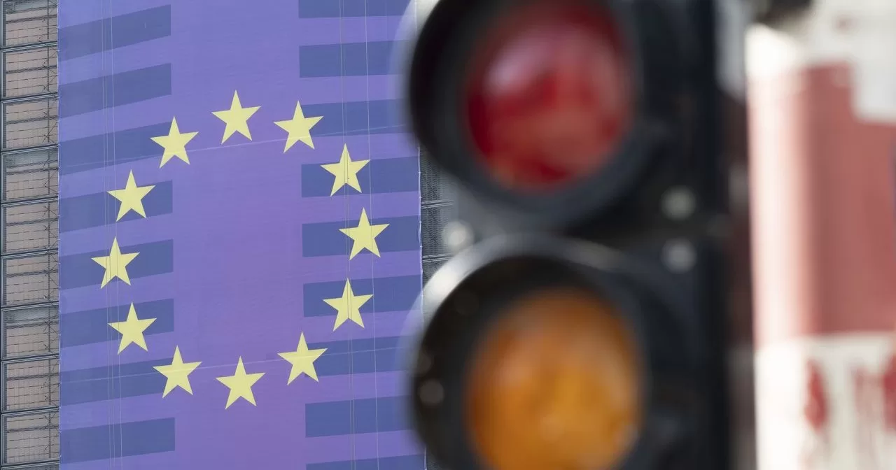 Здание Берлеймон, местонахождение Европейской комиссии, в Брюсселе. 2 апреля 2025 года / Фото dpa