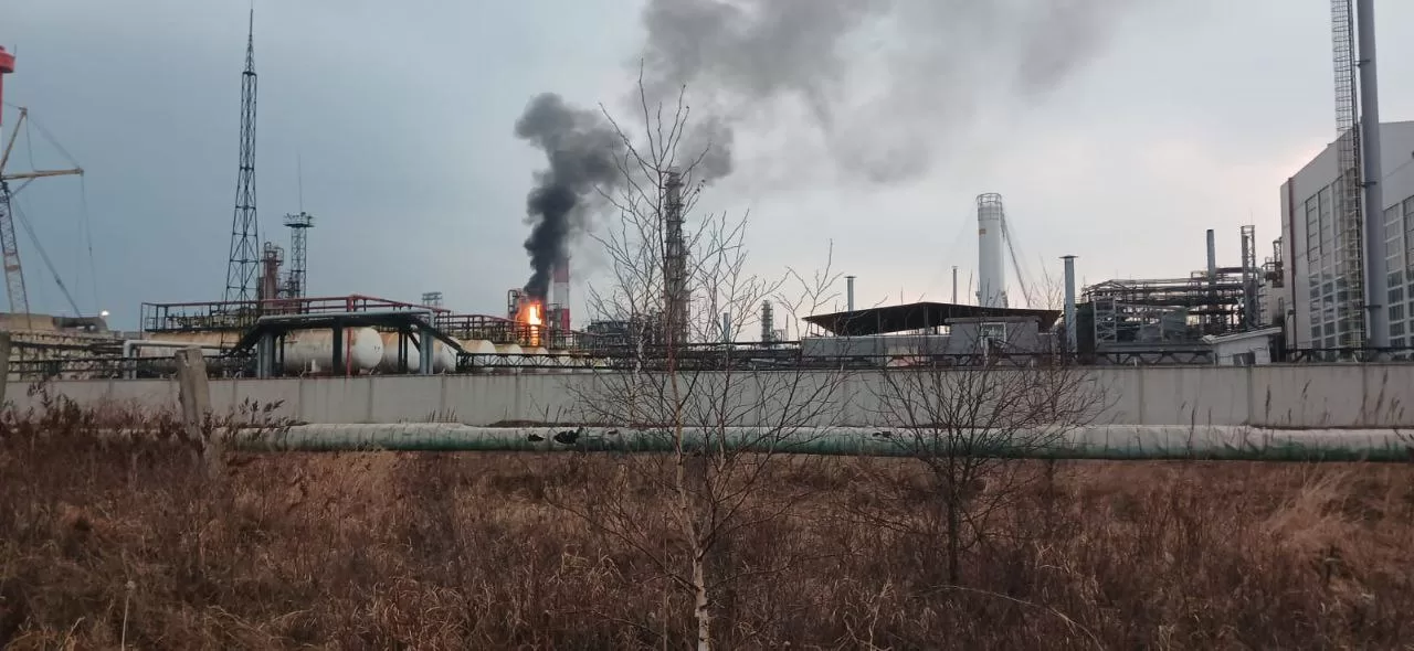 Пожежа на російському НПЗ / Фото: РосЗМІ