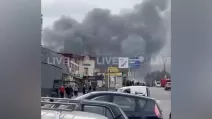 Fire continues in Dnipro after missile strike / Video screenshot