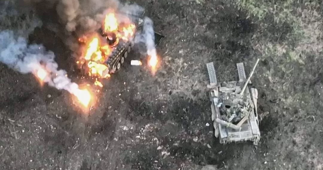 Знищені російські танки / Фото: Генштаб ЗСУ