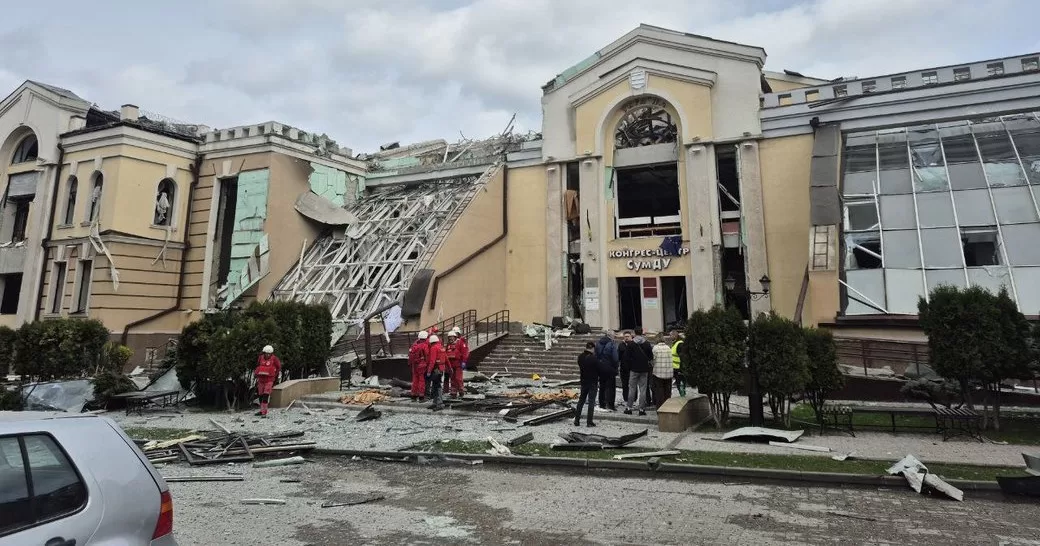 Sumy after the Russian attack on the morning of 13 April, 2025 / Photo by Suspilne Sumy