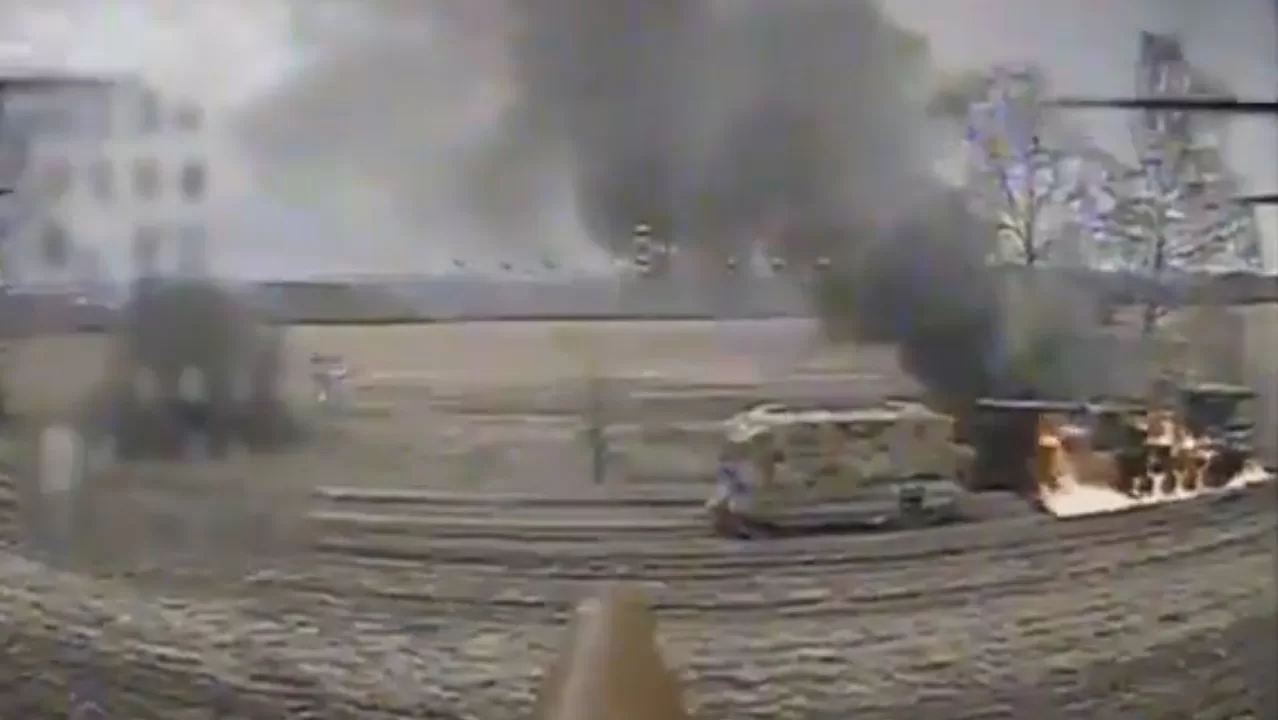 Палаюча північнокорейська САУ “Коксан” / Кадр з відео