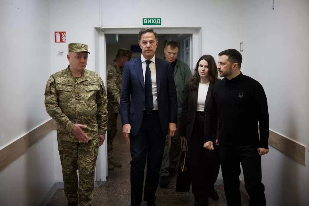 Владимир Зеленский и Марк Рютте в одесском госпитале / Фото: Офис президента Украины