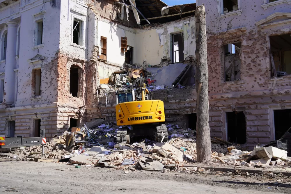 Ликвидация последствий ракетного удара по Сумам / Фото: Алексей Кулеба