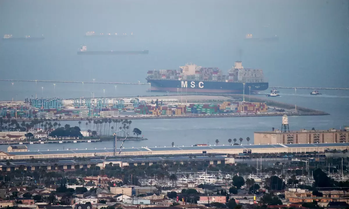 Морський порт Лос-Анджелеса / Фото: latimes.com