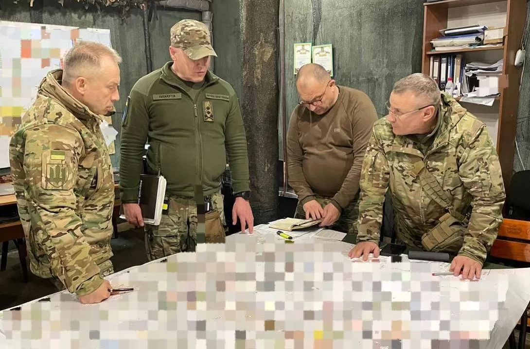 Oleksandr Syrskyi in the operational area of the Donetsk Joint Forces Operation / Photo: Facebook Commander-in-Chief of the Armed Forces of Ukraine