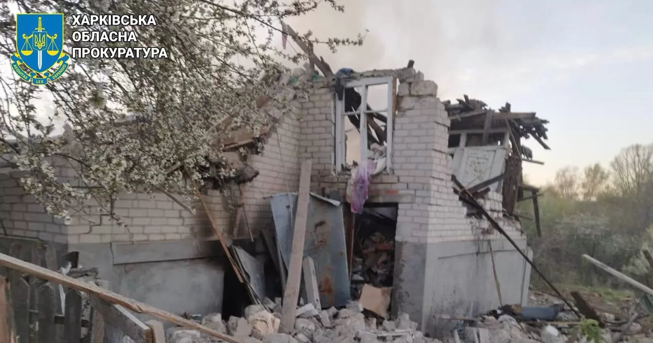 A destroyed house in Kupiansk after an air strike / Photo by Kharkiv Regional Prosecutor's Office