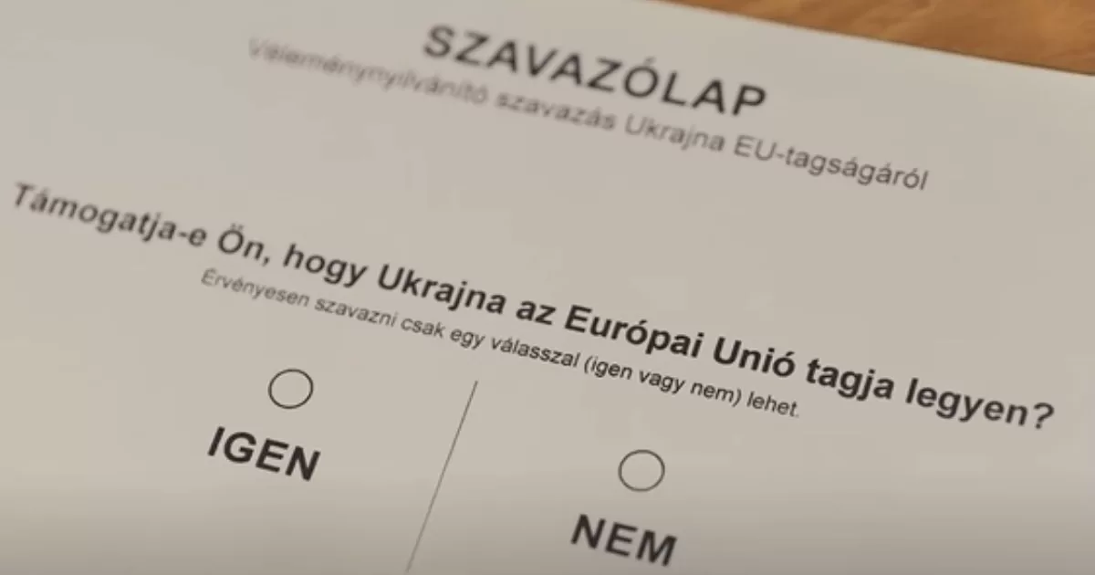 Бюллетень для голосования / Фото hvg.hu