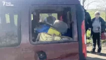 Війська РФ атакували FPV-дронами евакуаційне авто Гуманітарної місії «Проліска» / Скриншот відео