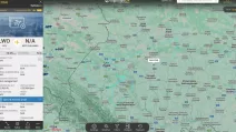 Переміщення літака Welcome над Україною 22 квітня / Flightradar