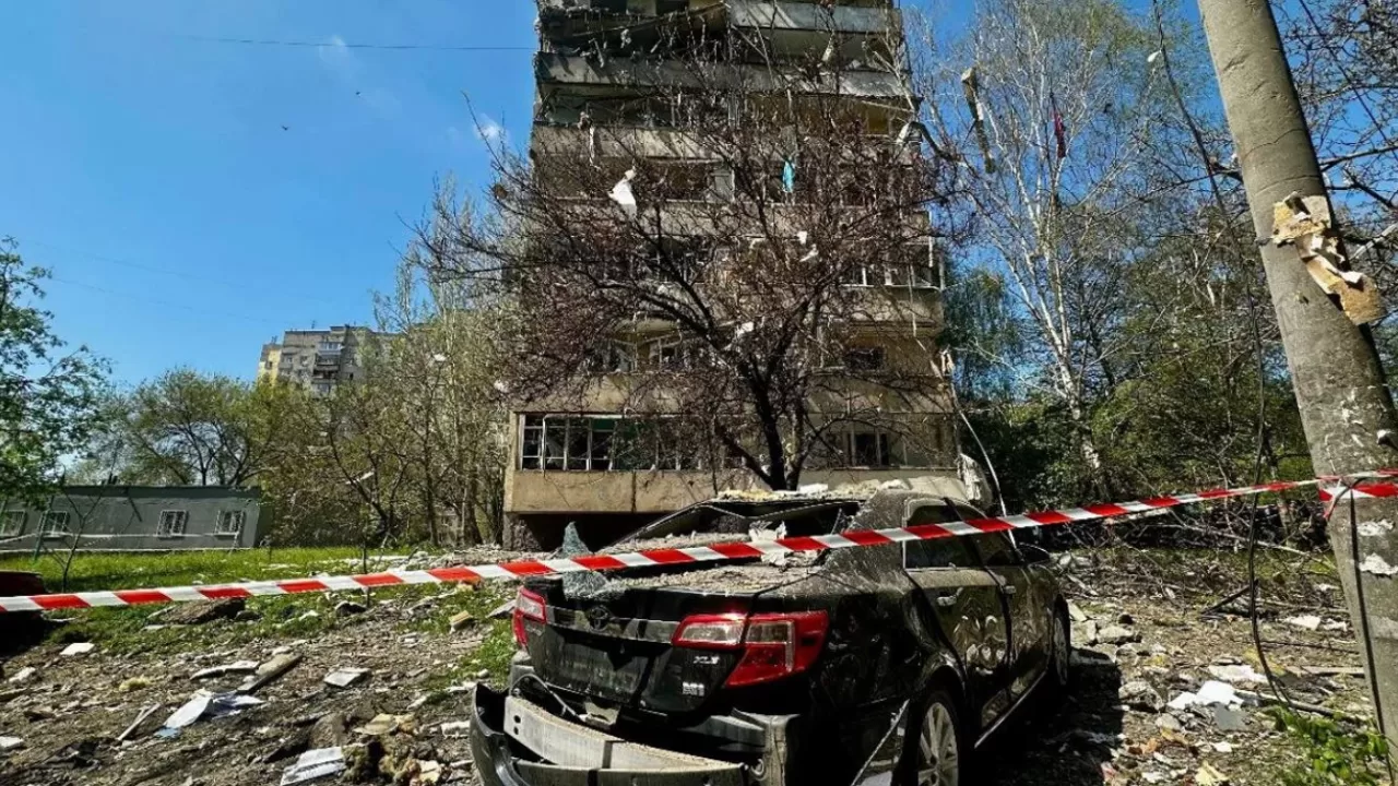 Последствия атаки на Запорожье / Фото: Запорожская ОВА