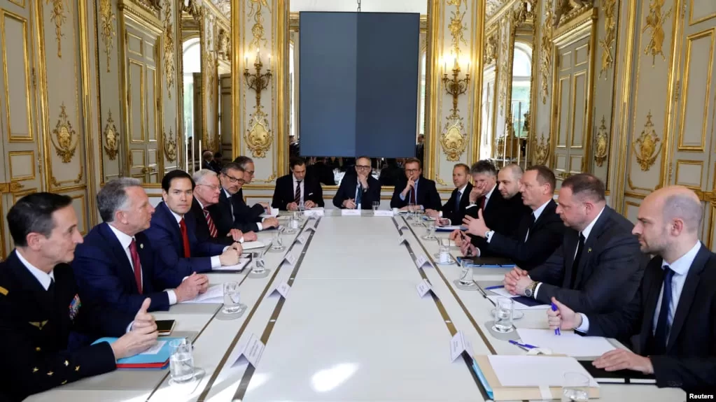 Встреча представителей США, Франции, Великобритании, Германии и Украины по завершению войны / Фото: Reuters