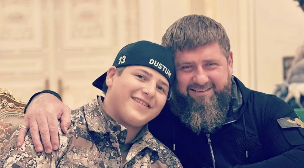 Рамзан Кадиров і його син Адам / Фото з соцмереж