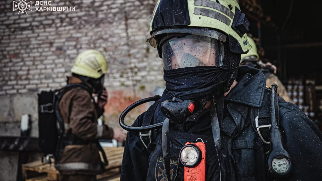 Рятувальники на місці пожежі / Фото архівне: ДСНС Харківщини