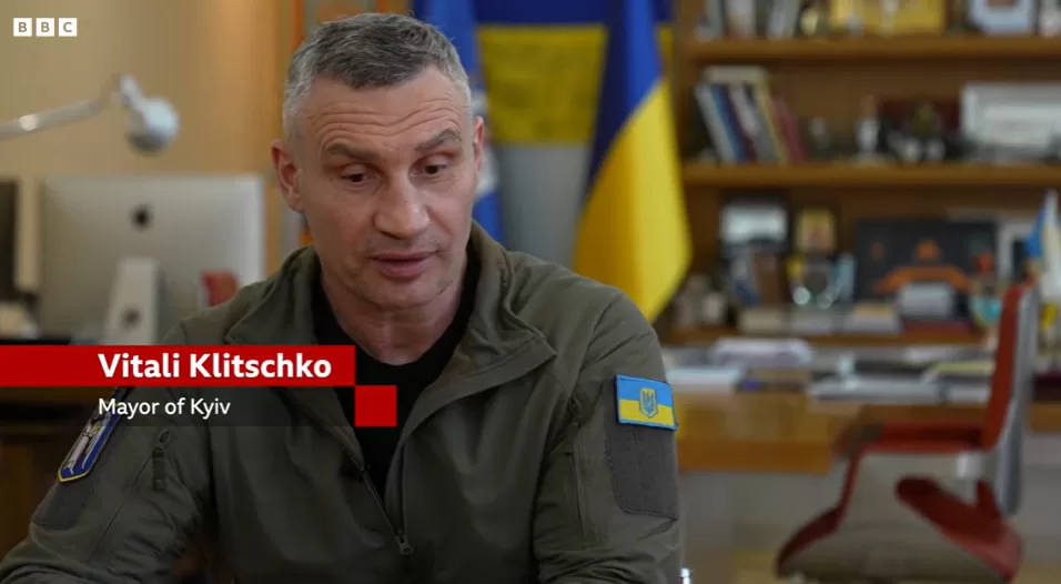 Віталій Кличко в інтервію BBC / Скриншот
