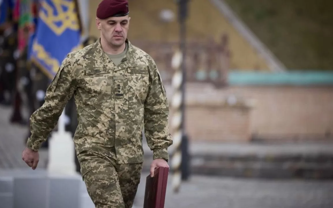 Командир 8 корпусу ДШВ Дмитро Волошин / Фото: Офіс Президента