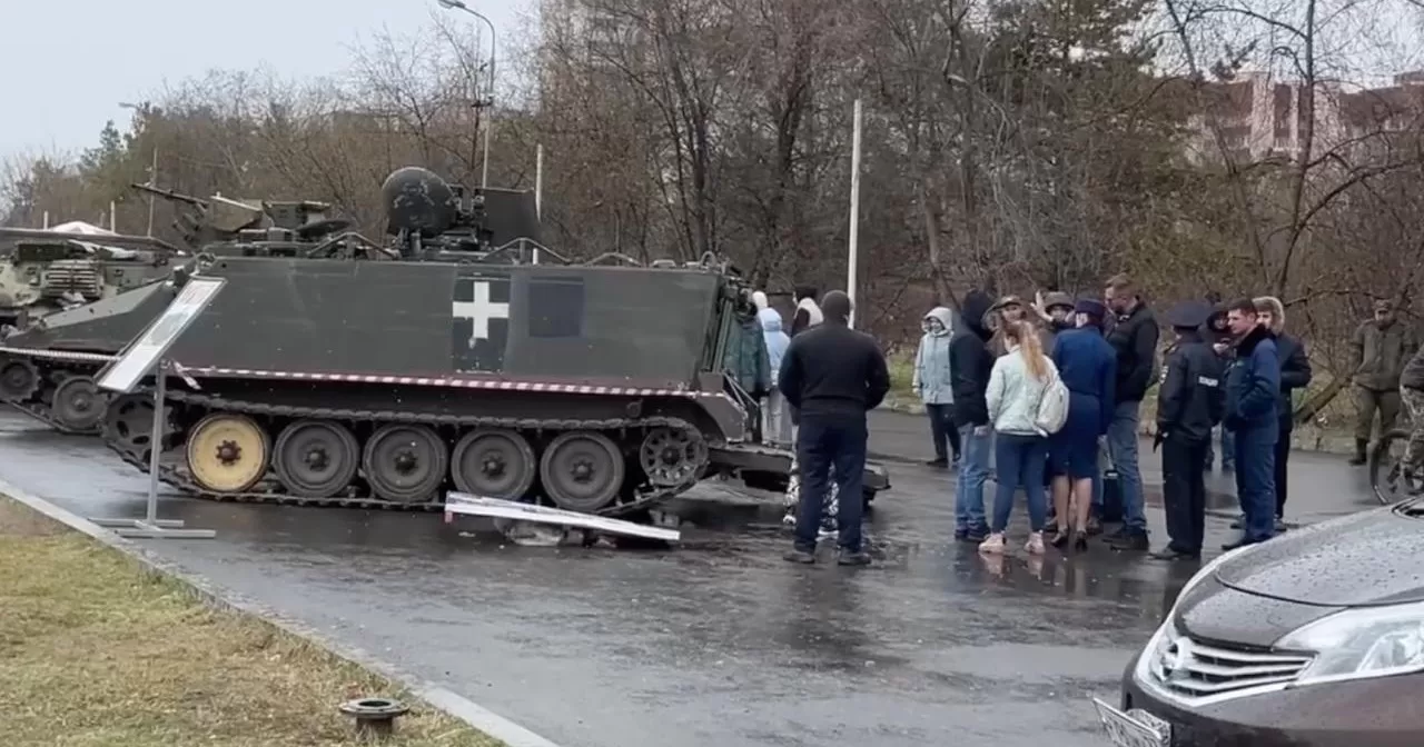 Бронетранспортер М113 на “выставке” в Комсомольске-на Амуре / Фото из соцсетей