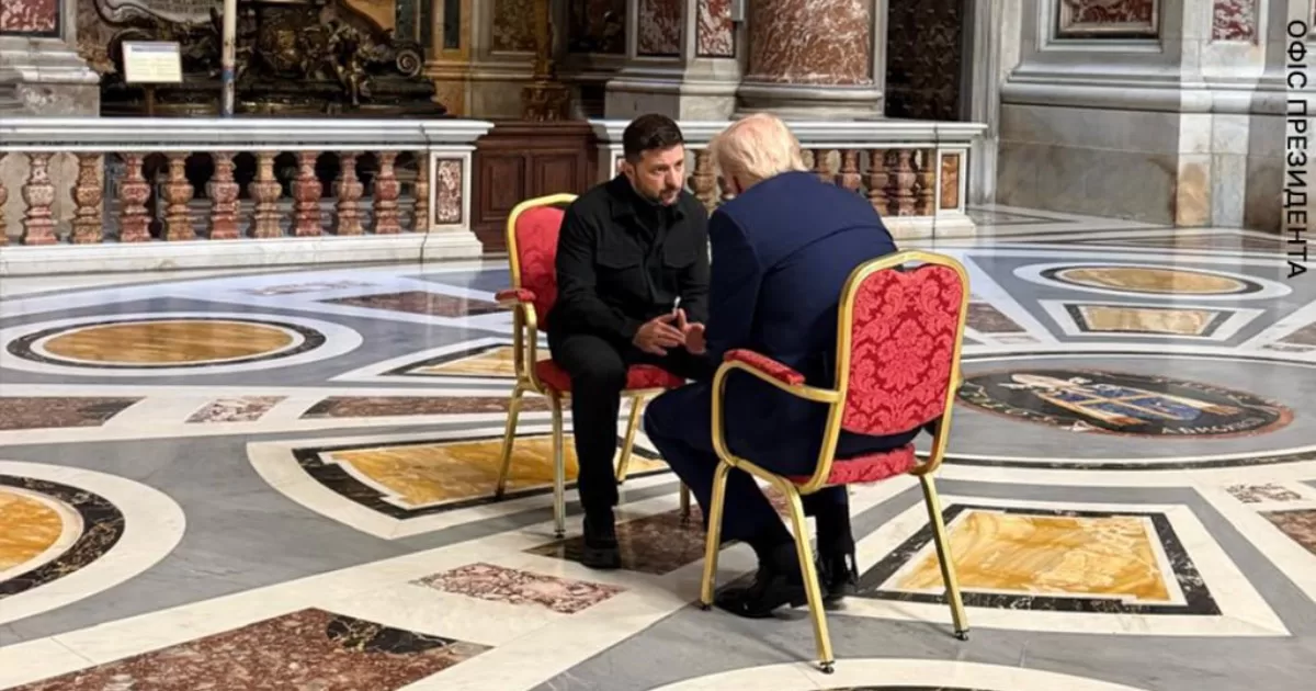 Зустріч Зеленського і Трампа у  Базиліці Святого Петра / Фото Суспільне