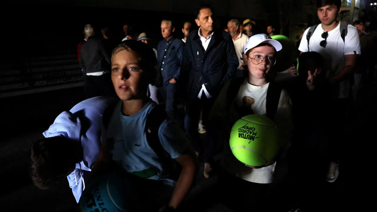 В Мадриде приостановили чемпионат по теннису из-за отключения электроэнергии / Фото: Reuters