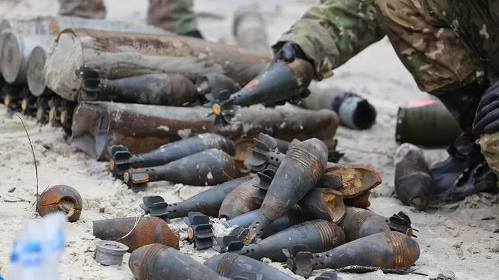 Мінометні боєприпаси / Ілюстративне фото Нацполіції