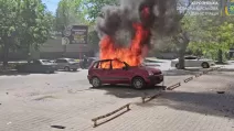 Двое людей пострадали в результате обстрела Херсона 2 мая / Скриншот