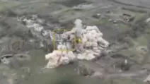 A MiG-29 of the Ukrainian Air Force destroys enemy personnel shelters. Illustrative photo / Video screenshot